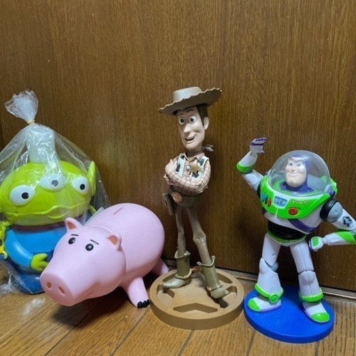 トイストーリー フィギュア 貯金箱4点セット