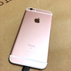 iPhone6S 64GB ローズゴールド　美品SIMフリーiP...