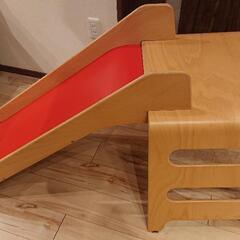 美品 イケア IKEA 滑り台  木製 廃盤品 木製すべり台