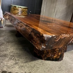 古家具　木のテーブル　ローテーブル　アンティーク