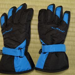 冬用手袋　４〜５歳用　スノーボード・スキー　120cm 青×黒