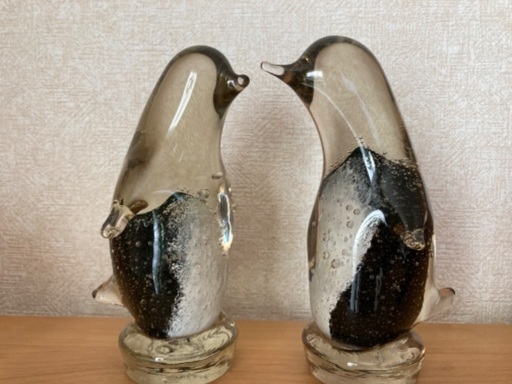 南フランスで購入した手作りのペンギンカップル