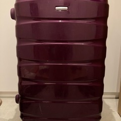 【取引中】スーツケース(サムソナイト91ℓ・紫・車輪1つ破損)