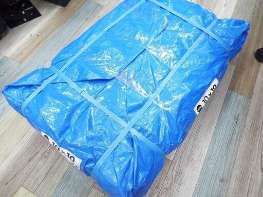 未使用品 ブルーシート 10m×10m 2枚 #2000 コーナーガード付き