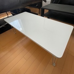 ローテーブル ホワイト 折り畳み式