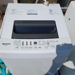 【新生活SALE】ハイセンス　4.5kg洗濯機　HW-E4502...