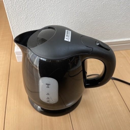 電気ケトルブラック1リットル