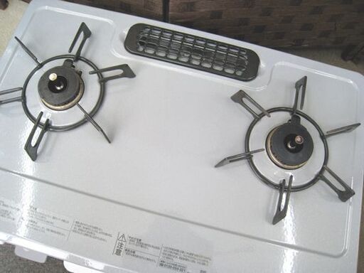 ☆ リンナイ 都市ガス 12A 13A ガステーブル 2019年製 2口 プレート