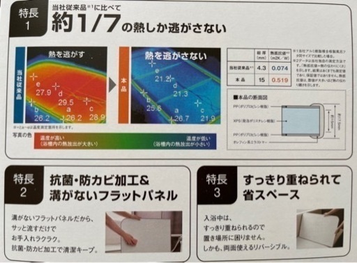 風呂蓋　新品　未使用品