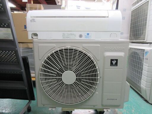 K03114　シャープ　中古エアコン　主に18畳用　冷5.6kw ／ 暖6.7kw