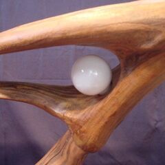 リサイクルカービング　流木ランプ　龍