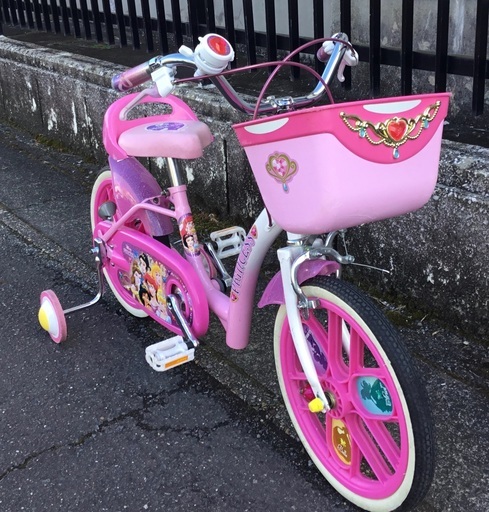 整備 美品車 可愛い ディズニー プリンセス子供自転車 16インチ 補助輪付き ウィナーズ 妙興寺のその他の中古あげます 譲ります ジモティーで不用品の処分