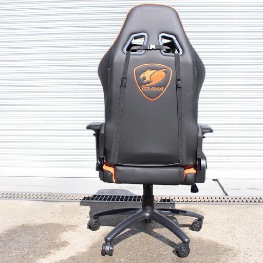 T508) COUGAR ゲーミングチェア Armor Gaming Chair PVCレザー 180度リクライニング 金属フレーム 人間工学 Eスポーツ テレワーク クーガー