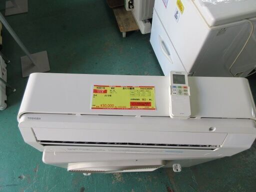 K03119　東芝　中古エアコン　主に10畳用　冷2.8kw ／ 暖3.6kw