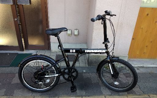 HUMMER[ハマー]20吋 折り畳み自転車 外装6段/ブラック