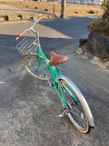 未使用折り畳み自転車24インチMOBILLY カゴ付き