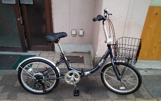 LOOPS[ループス]20吋折り畳み自転車 外装6段/ネイビー