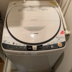 【取引中】天白区 Panasonic洗濯機 8kg 乾燥機