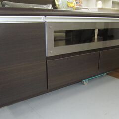 R074 高級 松田家具 ローボード、TVボード、幅117cm アウトレット品・美品