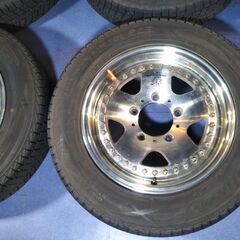 冬 ジムニー【富山 手渡しもOK】日本製 HIGH QUALITY アルミホイール 175/80R16 ダンロップ 日本製 スタッドレスタイヤ 中古 ４本 車検対応