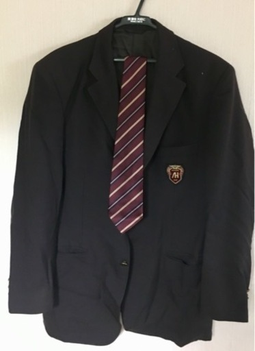 【値下げしました】明石高校男子制服（ブレザー１枚、ズボン２枚、ネクタイ１本)明石市内