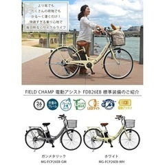 未開封！】FIELDCHAMP 電動アシスト FDB26EB