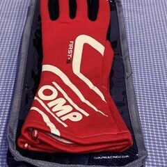 OMP FIRST-S GLOVES レッド RED Mサイズ ...