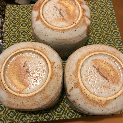 志野焼き茶碗