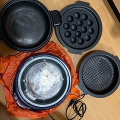 【無料】たこ焼き、鉄板、鍋セット&スヌーピー鍋