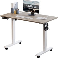 電動式スタンディングデスク(幅110CM×奥行60CM,メモリー機能付き) 高さ