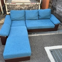2/27(日)には処分予定】【美品】ソファ 3人用 オットマン付き