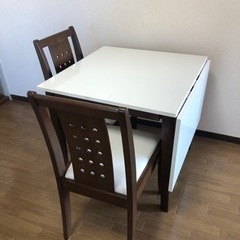 【引取り限定】テーブル・イスセット 食卓 ダイニングテーブル・椅...