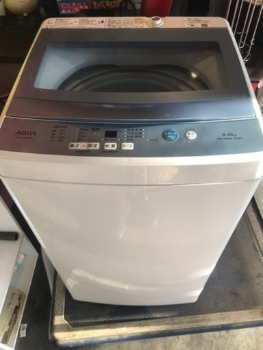 【中古】AQUA 5.0kg 洗濯機 AQW-GS50F(W)