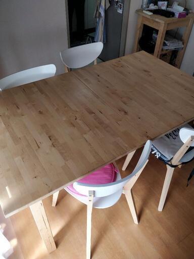IKEA テーブル\u0026イス4脚