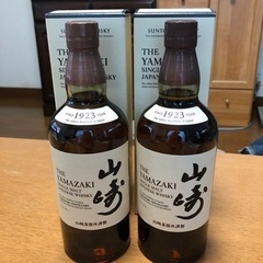 サントリー山崎700ml 2本と白州700ml 1本,竹鶴700ml 1本