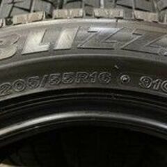 BS BLIZZAK REVO GZ 205/55R16 16インチ スタッドレス 4本 バリ溝 リーフ アイシス カローラ プレマシー レガシィB4等　(MTE219) クレジットカード QRコード決済可能