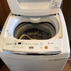 洗濯機　TOSHIBA 4.2kg AW-42ML