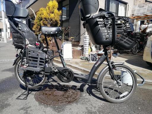 ママフレMAMAFRE ROCK MP206A 20インチ シマノ6段 AUTO LED　black 3人乗り自転車　子育てパパママ用に