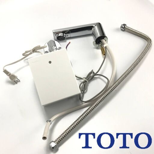 pa1/34 中古　TOTO トートー　台付自動水栓　単水栓　TENA12F　AC100V　アクアオート ②　蛇口　水栓　洗面所　内装