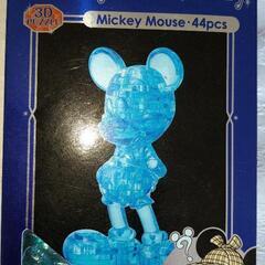 新品　ミッキーマウス　クリスタルギャラリー　3Dパズル44ピース