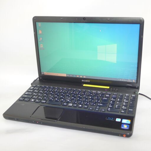 新品高速SSD Wi-Fi有 ノートパソコン 15.5型 SONY VPCEB18FJ 中古美品 Core i5 4GB Blu-ray 無線 Bluetooth webカメラ Win10 Office