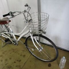 B776　限定特価　整備済み★ブリヂストン　ロココロイヤル　ベルト　ホワイト★ 中古自転車 【27インチ 】