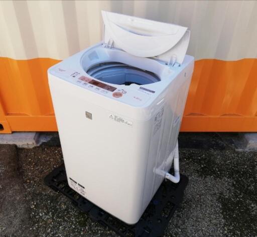 ■取引決定済■2018年製■シャープ 4.5kg 全自動洗濯機 keyword キーワードホワイト ES-G4E5