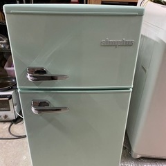 【SALE‼️】2019年製 2ドアレトロ冷凍冷蔵庫　10000...