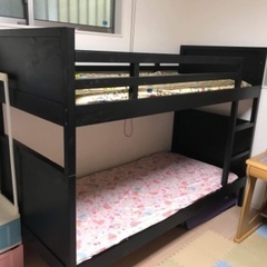 IKEA 2段ベッド(マットレス付き,カバーなし)