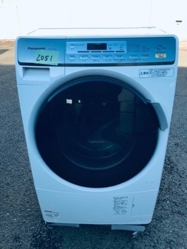 2051番 Panasonic✨ドラム式電気洗濯乾燥機✨NA-DV100L‼️