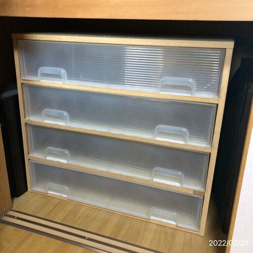 衣装ケース 押入れ収納 ２重引出しで季節入れ替え可能 引越し処分 ばんちゃん 寝屋川市の収納家具 押入れ収納 の中古あげます 譲ります ジモティーで不用品の処分