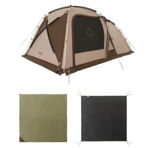 新品未使用︎ロゴス(LOGOS)2ルーム ファミリーテント Tradcanvas