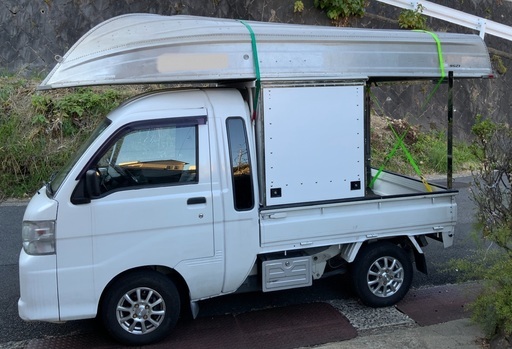 軽トラック用ステンレス荷受、鳥居