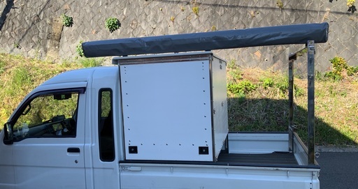 軽トラック用ステンレス荷受、鳥居
